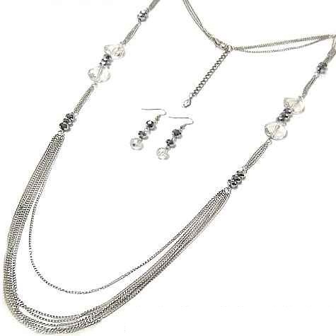Long Crystal Necklace